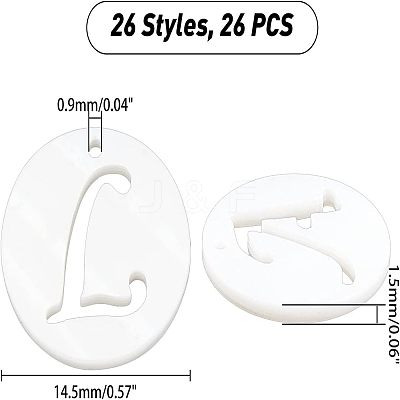 26Pcs 26 Style 
Natural Freshwater Shell Charms SHEL-FH0001-12-1