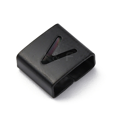 Ion Plating(IP) 304 Stainless Steel Square Slide Charms STAS-L132-14V-B-1