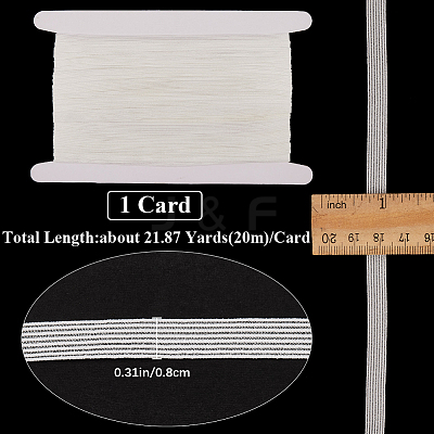 20M Transparent Nylon Knitted Fish Line Elastic Band OCOR-GF0003-59A-01-1