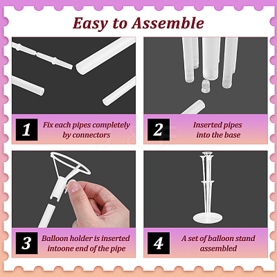 Plastic Balloon Clips Holders DIY-WR0005-65A-1