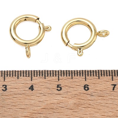 Brass Spring Ring Clasps KK-CBA1AE8-05G-G-1