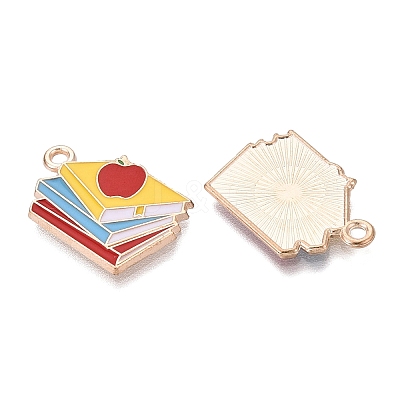 Back to School Alloy Enamel Pendants ENAM-Q004-01KCG-24-1
