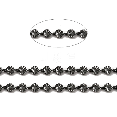 304 Stainless Steel Flower Link Chains STAS-B041-08EB-1