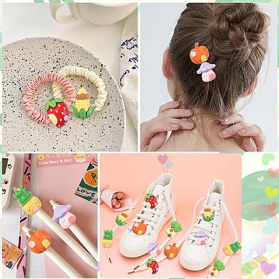 30Pcs Opaque Resin Imitation Food Cabochons CRES-CJ0001-59-1