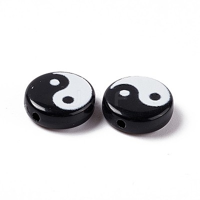 Opaque Acrylic Beads SACR-E008-02B-02-1