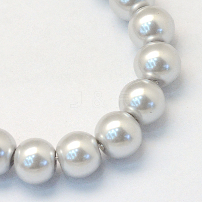 Baking Paint Glass Pearl Bead Strands X-HY-Q003-3mm-62-1