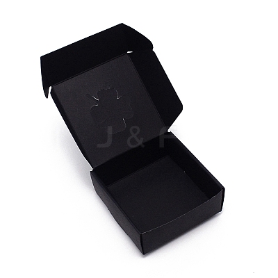 Kraft Paper Fold Gift Box LS-CON-WH0085-03-1