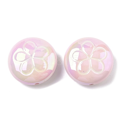 2Pcs UV Plating Acrylic Beads FIND-C067-03B-1