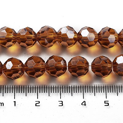 Electroplate Transparent Glass Beads Strands EGLA-A035-T10mm-A04-1