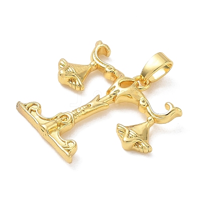 Brass Pendants KK-CBA7578-02G-1