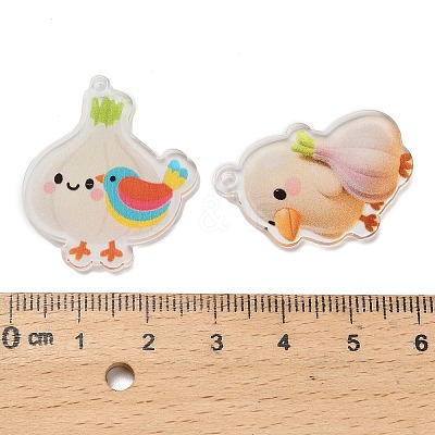 Printed Acrylic Pendants OACR-A043-01-1