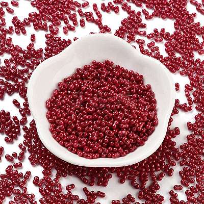 Baking Paint Glass Seed Beads SEED-A033-04Q-1