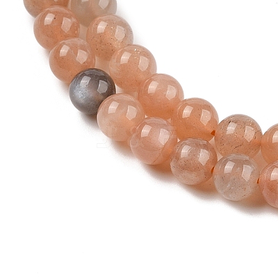 Natural Multi-Moonstone Beads Strands X-G-J157-6mm-06A-01-1