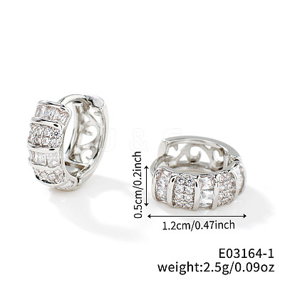Brass Hoop Earrings HA0784-1-1