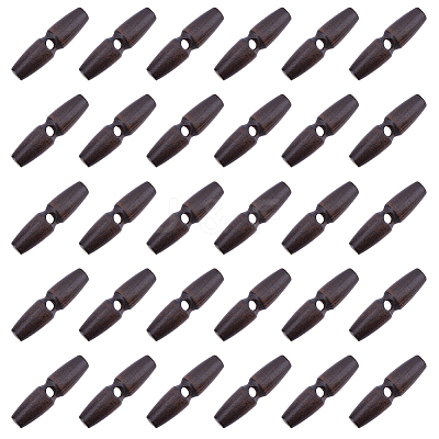 Wood Buttons BUTT-WH0029-30B-1