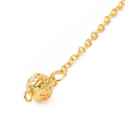 Brass Cable Chain Coil Dowsing Pendulums HJEW-D004-01G-1
