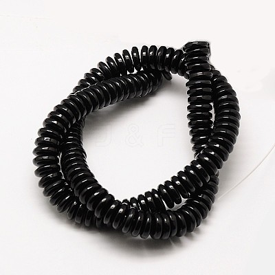 Imitation Amber Resin Heishi Beads Strands RESI-A009G-6mm-03-1