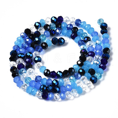 Electroplate Glass Beads Strands EGLA-T020-12A-1