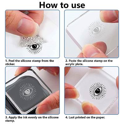 Plastic Stamps DIY-WH20018-0053-1