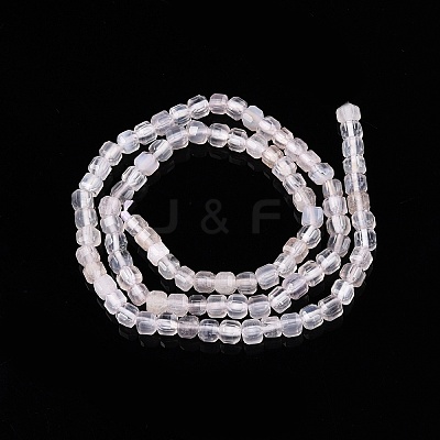 Natural White Agate Beads Strands G-T138-211A-1