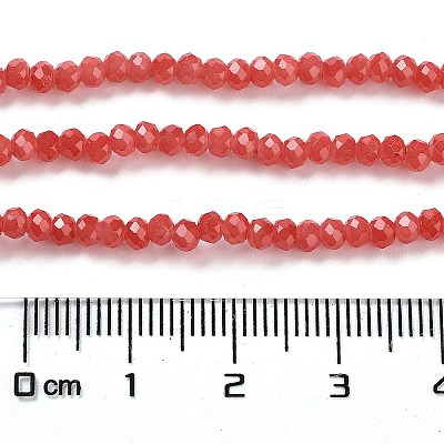 Baking Paint Imitation Jade Glass Bead Strands DGLA-A034-J2MM-A32-1