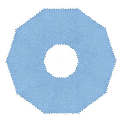 15Pcs Faux Suede Fabric Square Silver Polishing Cloth AJEW-FS0001-44-1