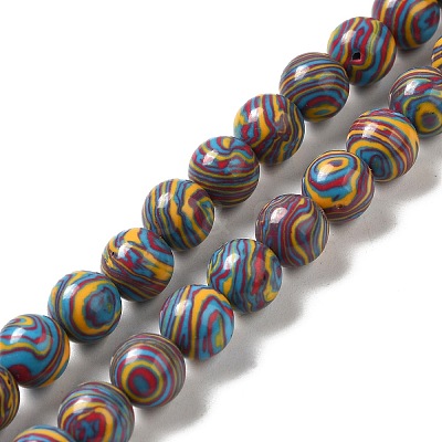 Synthetic Malachite Dyed Beads Strands G-P507-02A-06-1