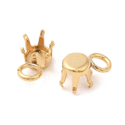 Ion Plating(IP) 304 Stainless Steel Charms Rhinestone Claw Settings STAS-U025-02C-G-1