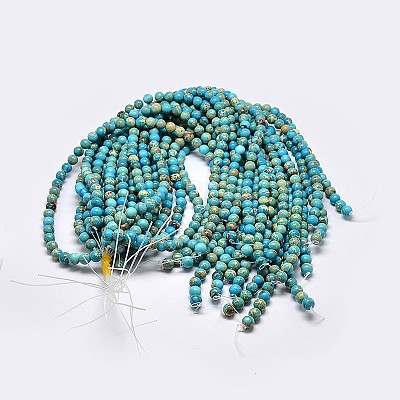 Natural Imperial Jasper Beads Strands G-I122-4mm-10-1
