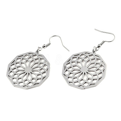 Tarnish Resistant 201 Stainless Steel Dangle Earrings LS-STAS-S105-JN606-1-1