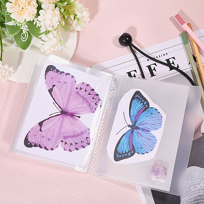 1Pc A6 Transparent PP Plastic Photocard Storage Albums AJEW-GL0004-48-1