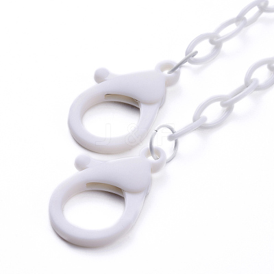 Personalized ABS Plastic Cable Chain Necklaces NJEW-JN03254-07-1