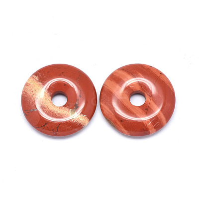 Natural Red Jasper Pendants G-P415-22D-1