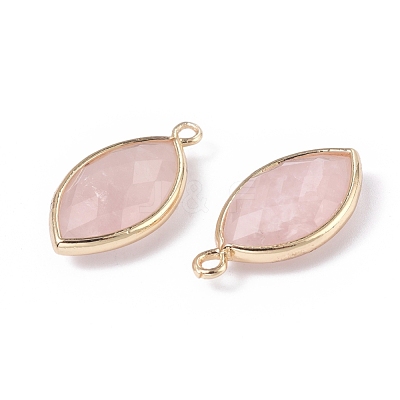 Natural Rose Quartz Pendants G-L514-023A-1