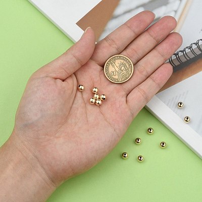Yellow Gold Filled Beads X-KK-G156-6mm-1-1