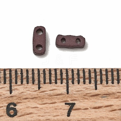 2-Hole Baking Paint Glass Seed Beads SEED-S023-17A-07-1