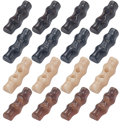 16Pcs 4 Colors Resin Buttons FIND-GF0008-25-1