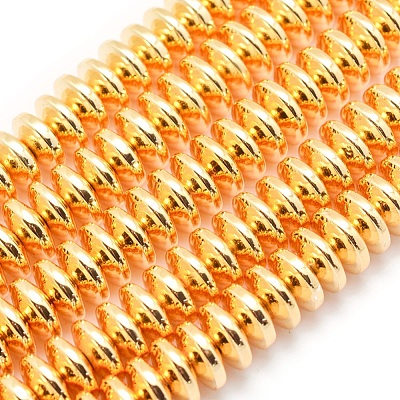 Electroplate Non-magnetic Synthetic Hematite Beads Strands G-L485-05B-G-1