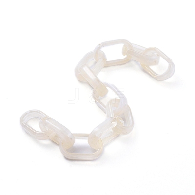 Handmade Acrylic Cable Chains AJEW-JB00535-08-1