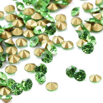 Pointed Back Glass Rhinestone Cabochons RGLA-C003-01A-09-1