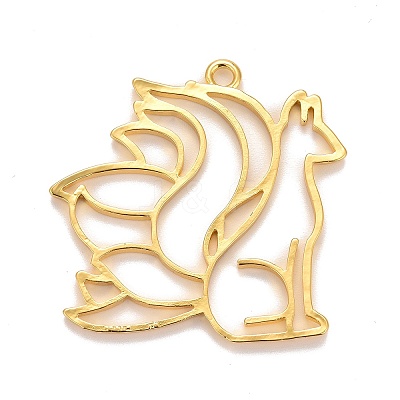 Alloy Open Back Bezel Pendants X-PALLOY-F280-03G-1