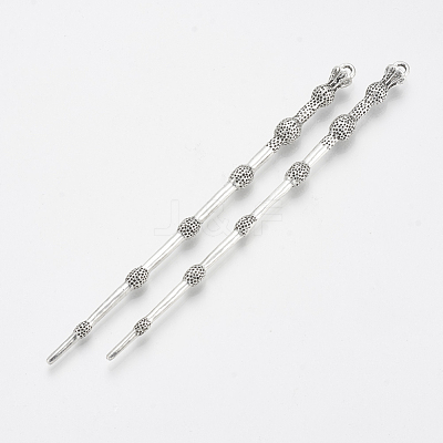 Tibetan Style Alloy Hair Stick Findings TIBE-Q083-001AS-NR-1