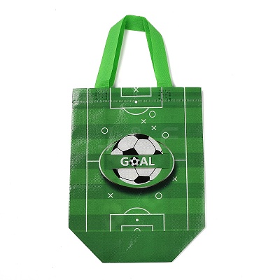 Football Printed Non-Woven Waterproof Tote Bags ABAG-P012-B02-1