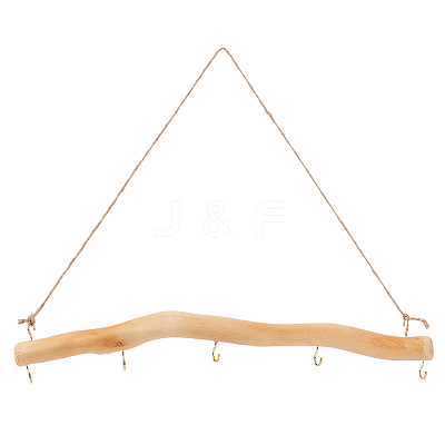 1Pc Driftwood Branch Hook Branch Hanger Rack AJEW-SP0002-31B-1