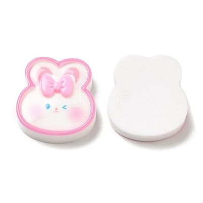 Cute Cartoon Animal Opaque Resin Cabochons RESI-C034-05C-1