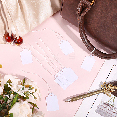 600Pcs Paper Blank Price Tags with Cord DIY-CY0002-29A-1