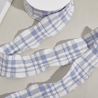 1 Roll Polyester Ruffled Ribbon SRIB-CY0001-14C-1