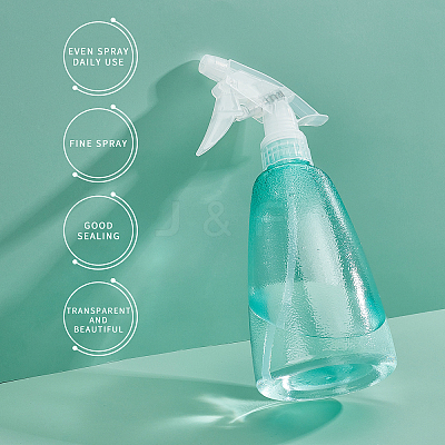 Transparent Plastic Trigger Squirt Bottles AJEW-GA0001-10-1