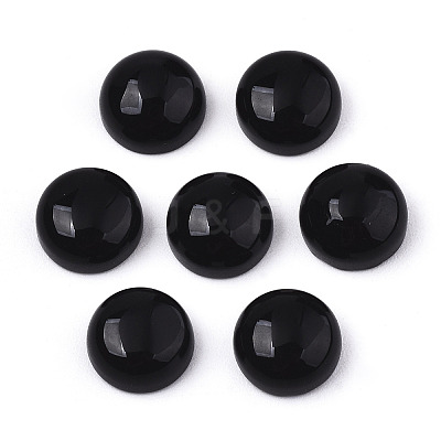 Natural Black Onyx Cabochons X-G-N326-59A-1