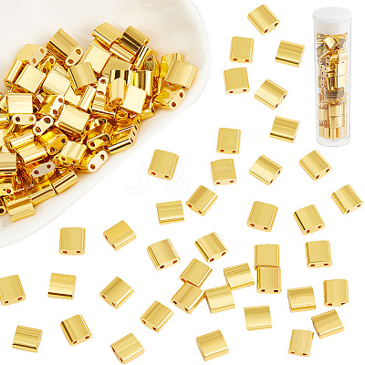 140Pcs Electroplated Glass Seed Beads SEED-NB0002-07B-1